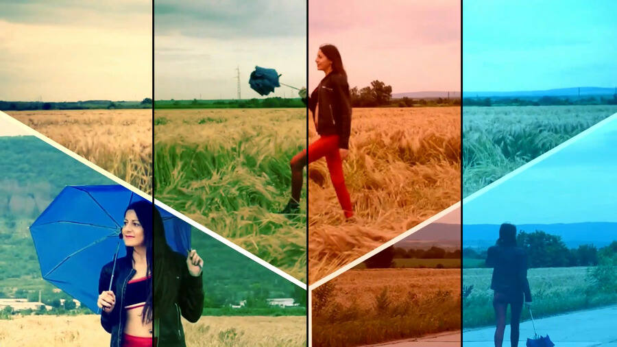 NiNA’s Cinematic Walk With Favorite Umbrella